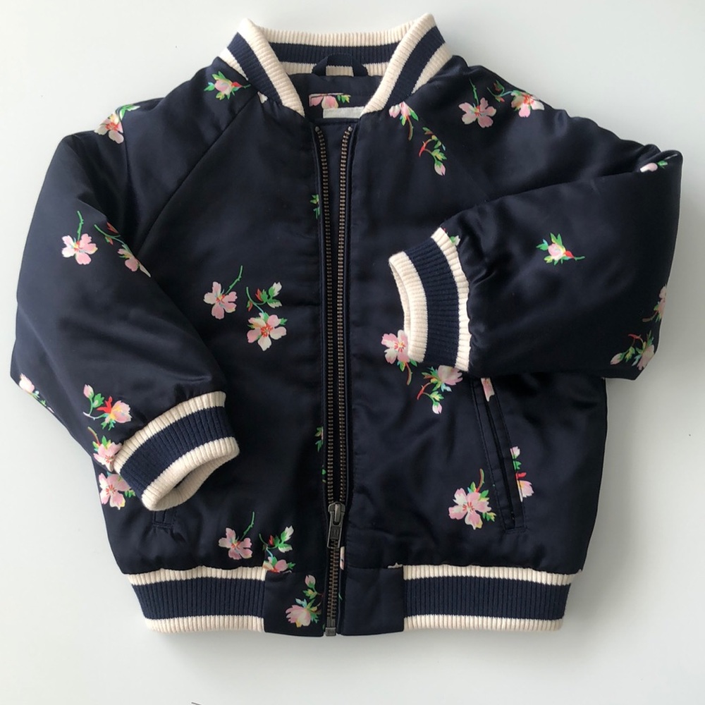Floral bomber jacket!